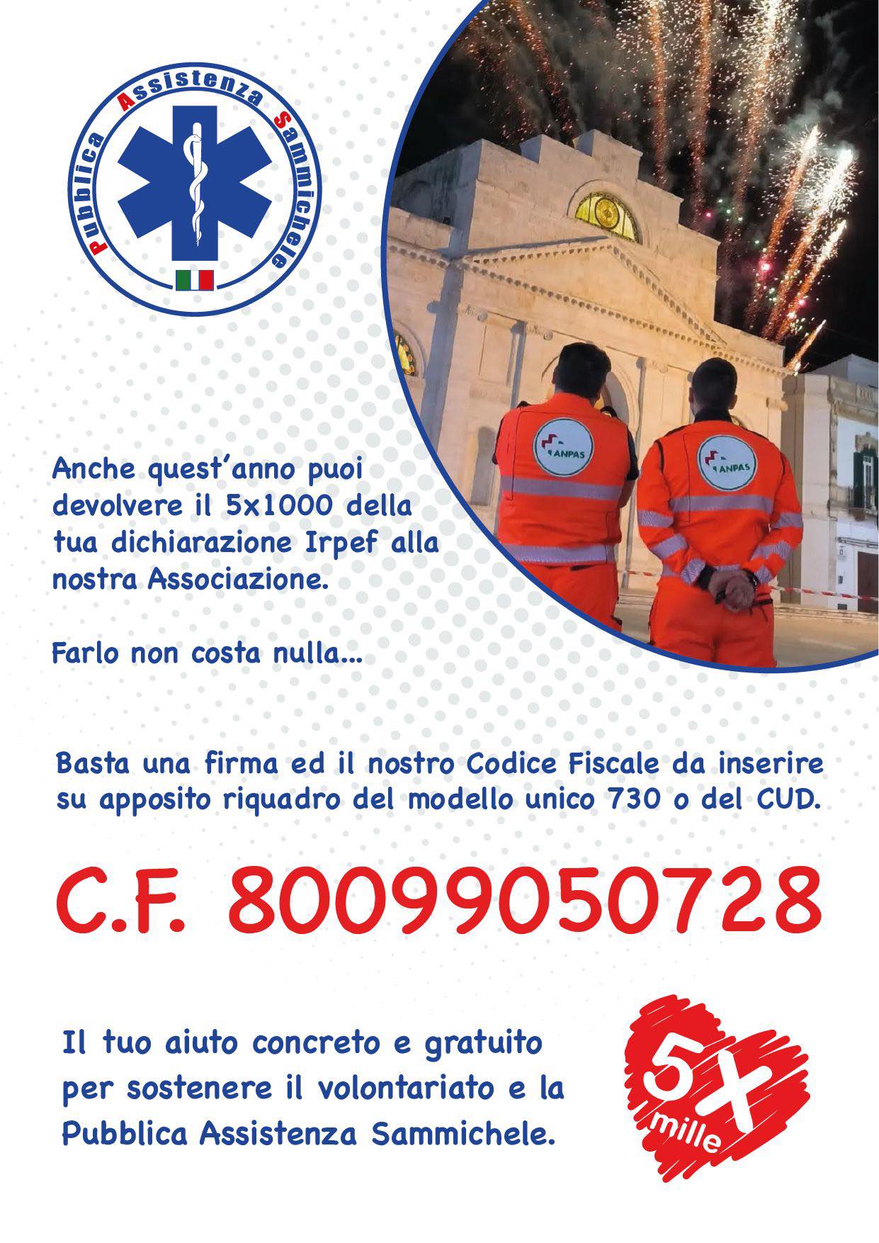 5x1000 Pubblica Assistenza Sammichele